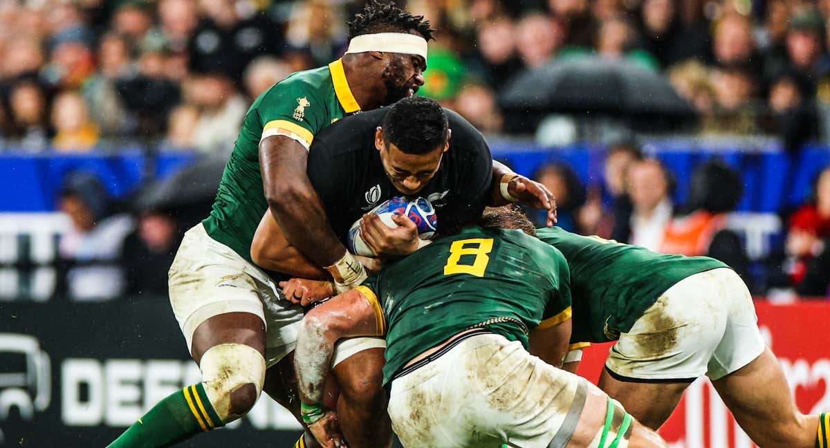Defensa sudafricana. /Springboks