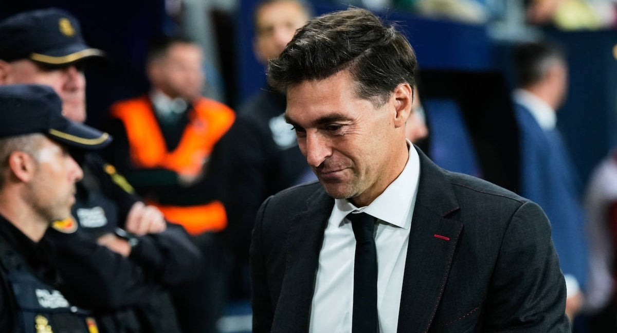 El entrenador del Sevilla, Diego Alonso.