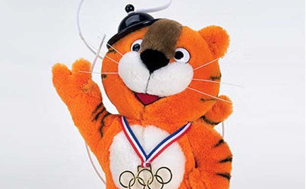 Hodori, la mascota de los Juegos Olímpicos de Seúl 1988. SUR