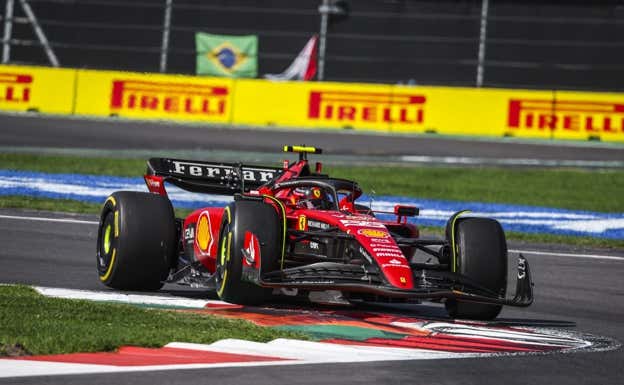 Carlos Sainz, durante la carrera del GP de México 2023 de F1.  EP