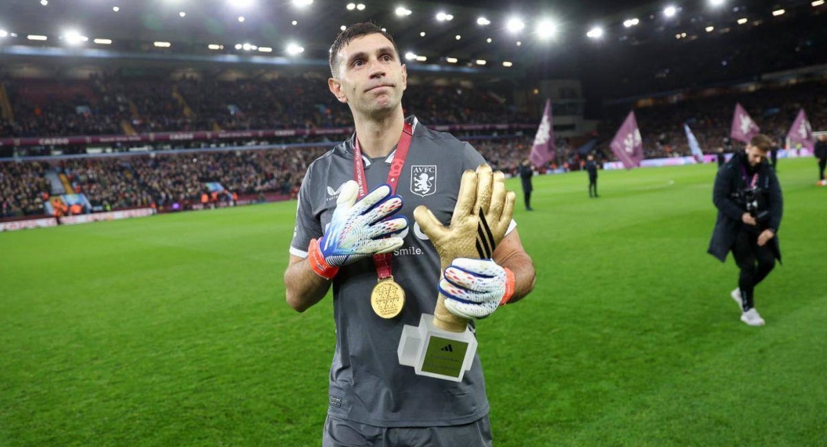 El Dibu Martínez, portero del Aston Villa.