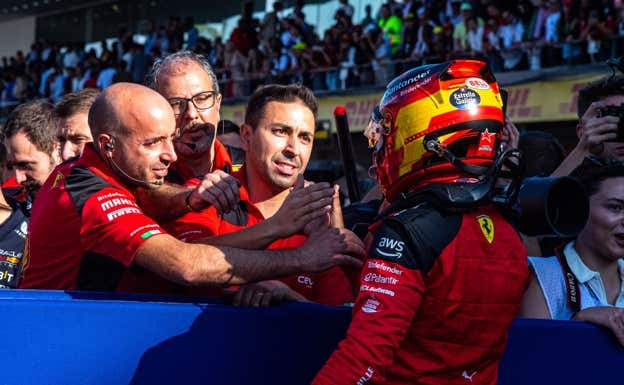 Carlos Sainz, durante el GP de México 2023 de F1.  Ferrari