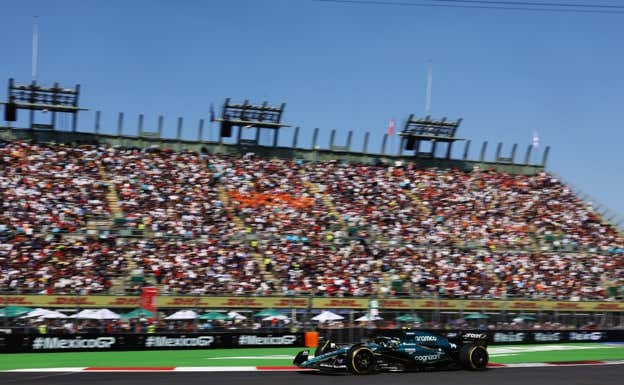 Fernando Alonso, durante el GP de México 2023 de F1.  Aston Martin