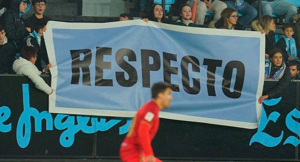 La afición del Celta pide respeto. /RC Celta