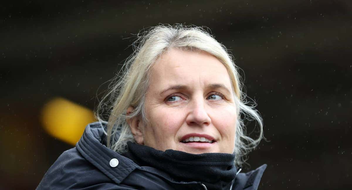 Emma Hayes durante un partido con el Chelsea. /Chelsea