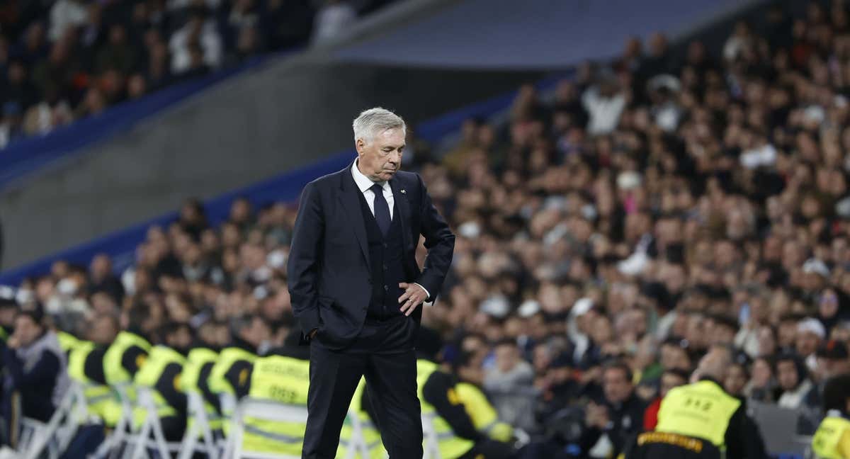 Ancelotti, contra el Rayo./EFE