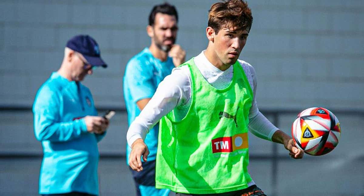 Jesús Vázquez en un entrenamiento. /Instagram Jesús Vázquez.