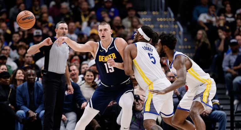 Jokic, durante el partido de esta noche.