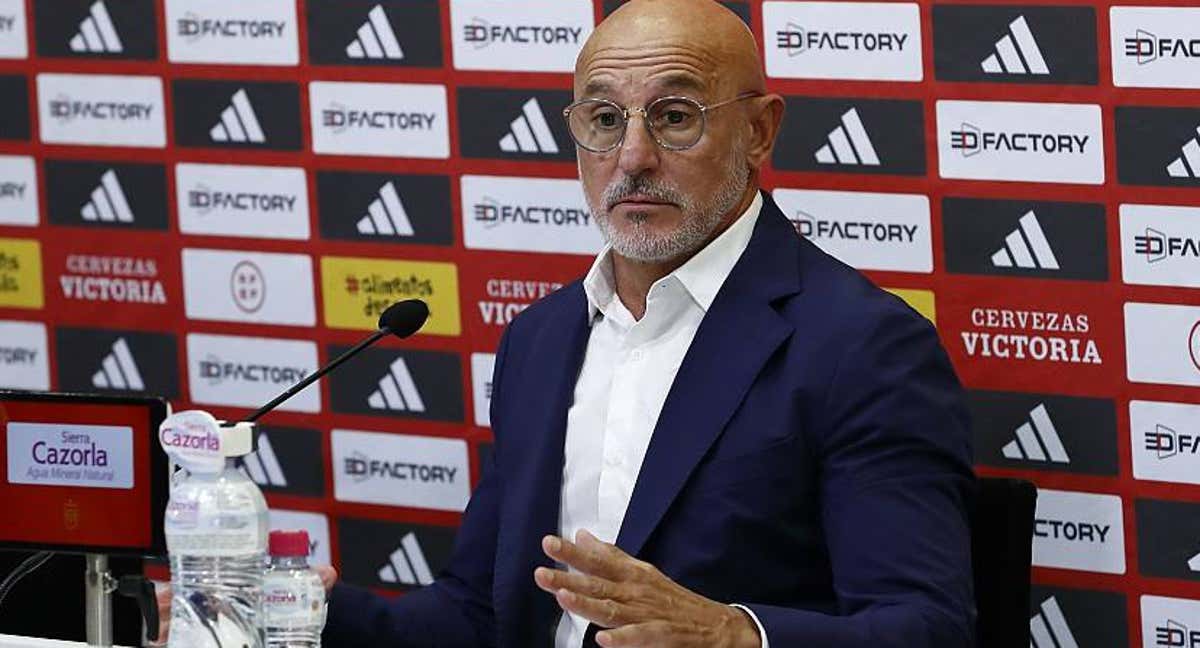 De la Fuente, en conferencia de prensa./RFEF