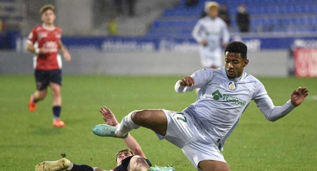 Choco Lozano, en un partido de Copa del Rey con el Getafe./EFE