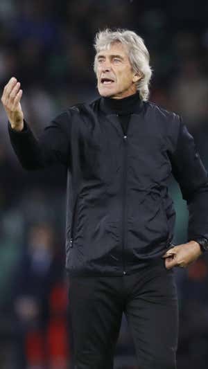 Pellegrini, en el partido ante el Aris Limassol. EFE