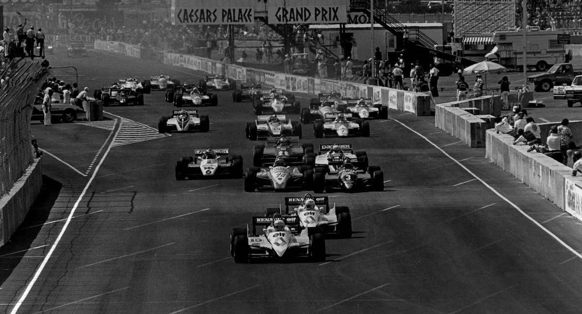 Salida del Caesars Palace Gran Prix de 1982. /Getty