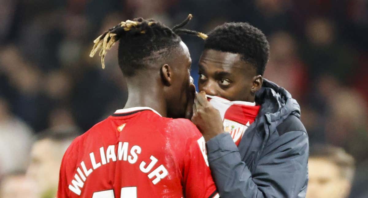 Nico e Iñaki Williams hablan después del triunfo ante el Celta./EFE