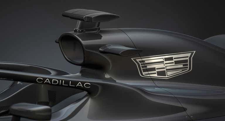 Detalle de un monoplaza de Cadillac.