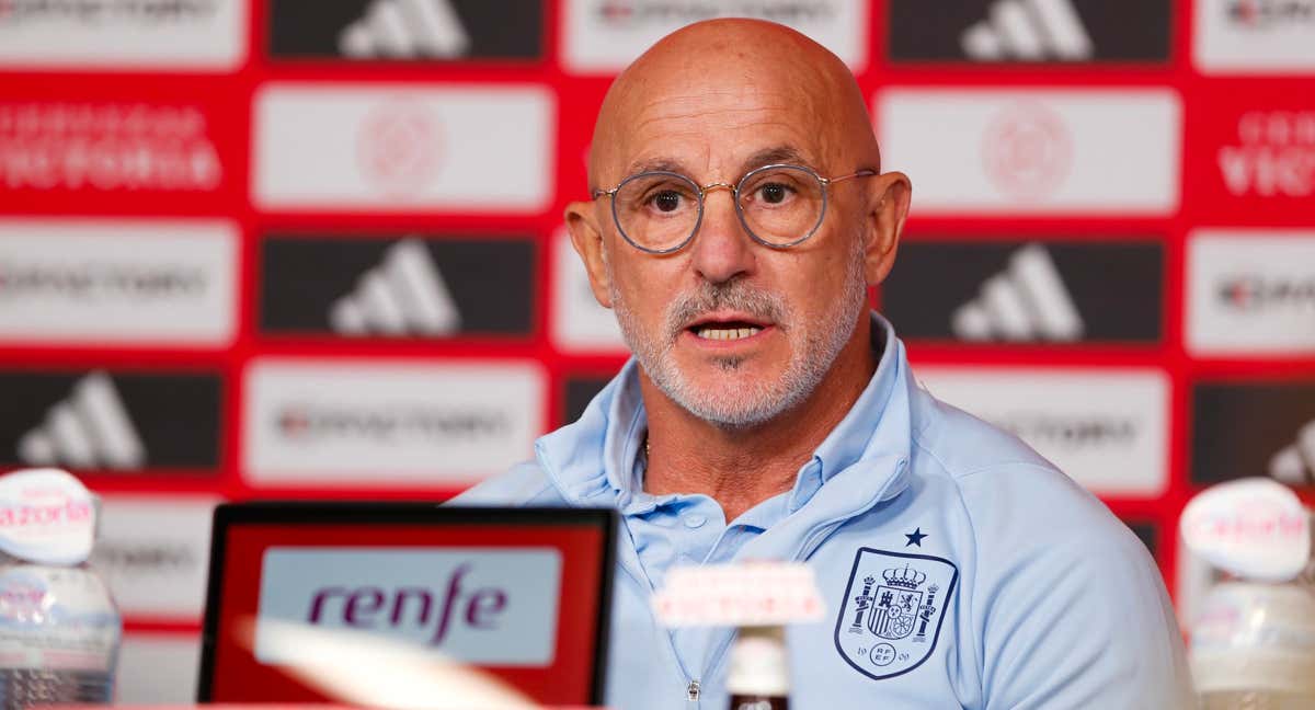 De la Fuente, en la conferencia de prensa./RFEF