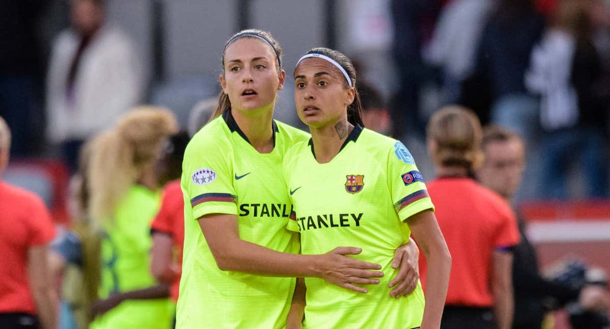 Alexia Putellas y Andressa Alves durante un partido con el Barça. /Getty