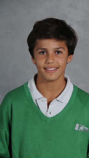 Rodri, de pequeño en el colegio Kolbe, de Villanueva de la Cañada.