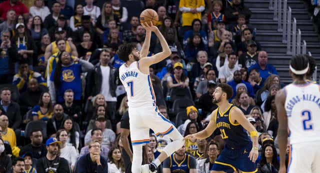 Shai y Holmgren propinan la sexta derrota seguida de los Warriors en la noche más clutch de la temporada
