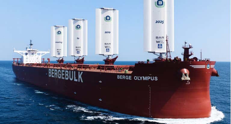 La instalación de wingsails en los cargueros fue una de las estrellas del Sail INN Pro.