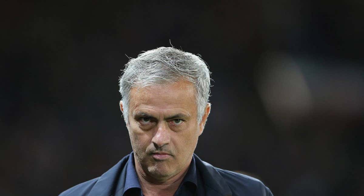 Mourinho, en un partido./EFE