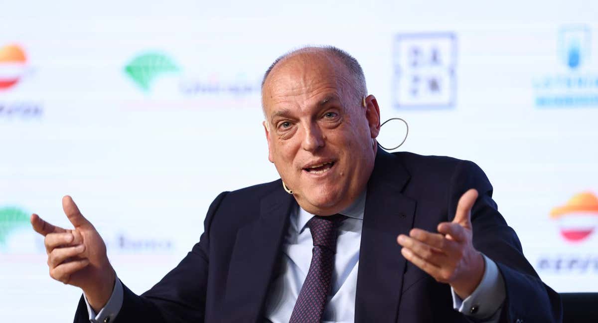 Tebas, en un acto de LaLiga.