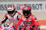 Jorge Martín pone nervioso a Bagnaia tras rodar a su estela incluso fuera de la pista