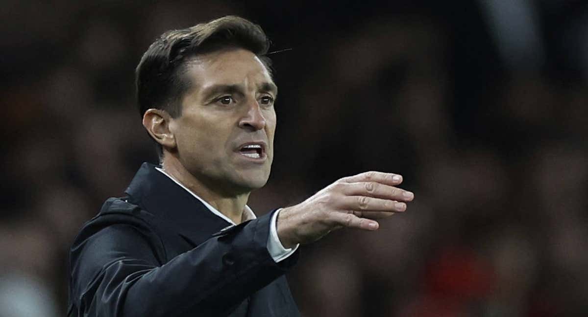 Diego Alonso, en el último partido del Sevilla./EFE