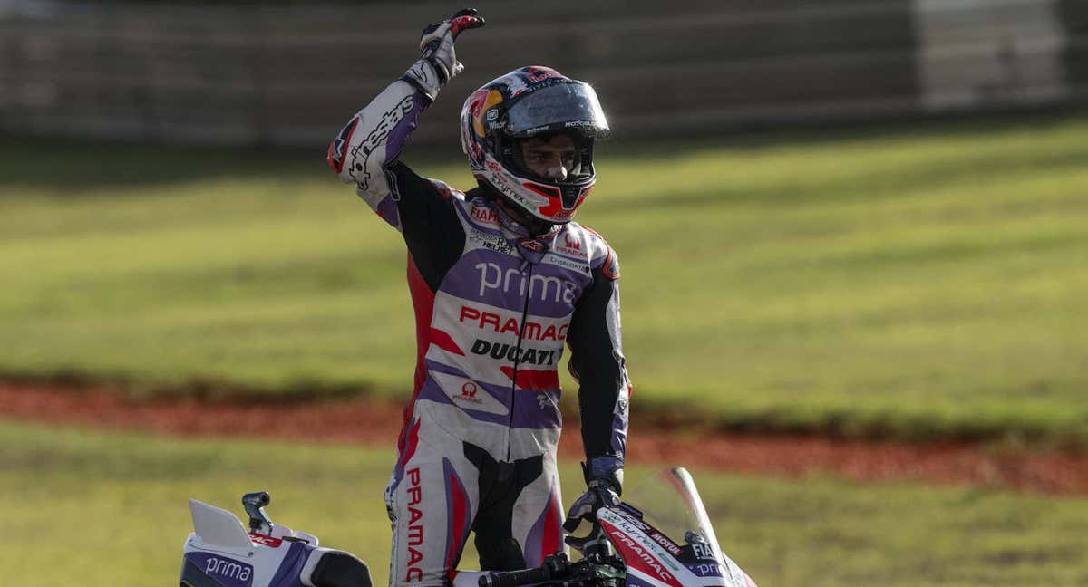 Jorge Martín, hoy, en Valencia.