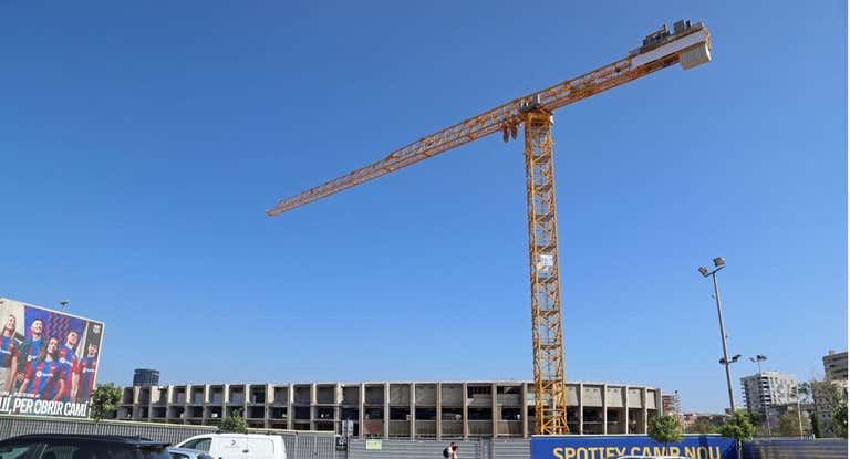 Las obras del Camp Nou.