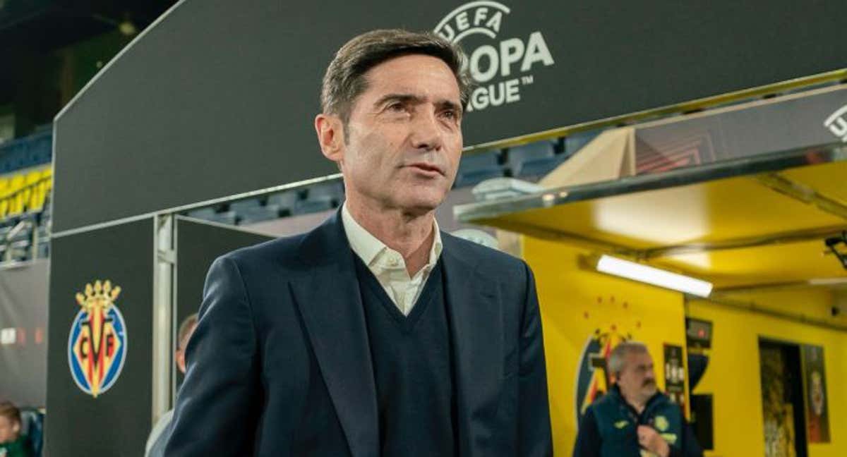 Marcelino en la Cerámica. /Villarreal CF.