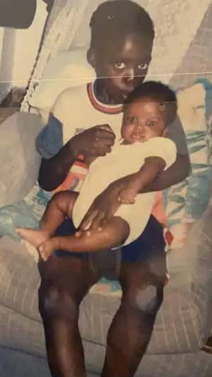 Los hermanos Williams, de pequeños. Instagram