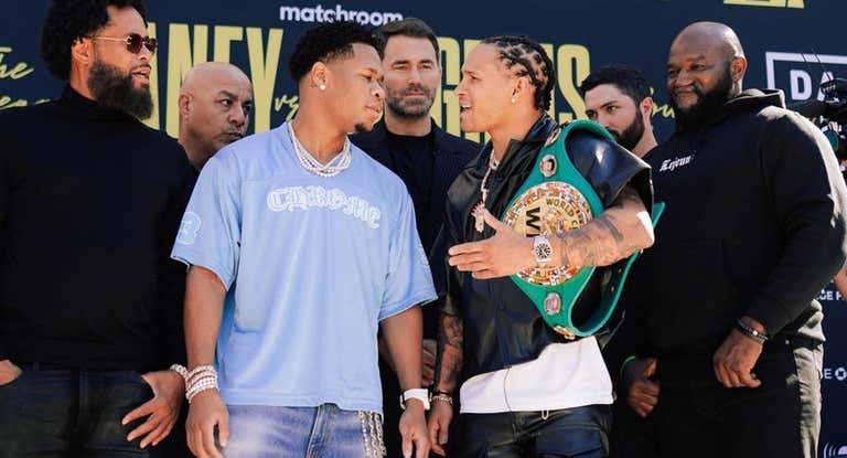 Devin Haney y Regis Prograis, cara a cara.