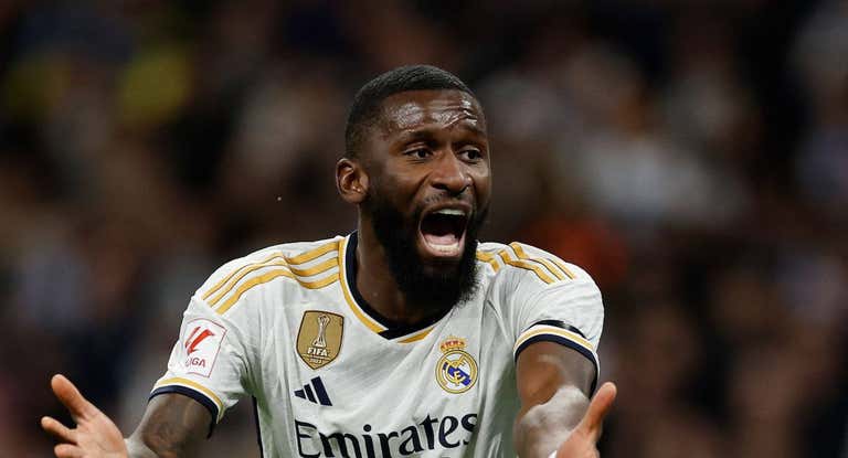 Rüdiger, con el Real Madrid.