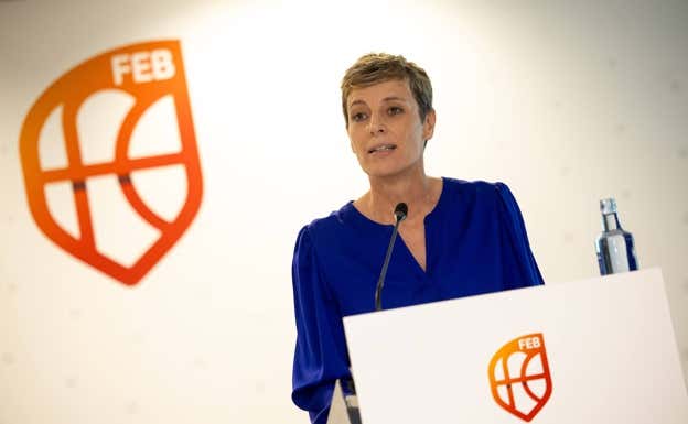 Elisa Aguilar, presidenta de la Federación Española de Baloncesto.  EFE / DANIEL GONZÁLEZ