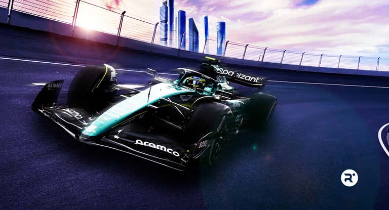 Recreación de la curva estilo Indianápolis del GP de Madrid para la F1 2026.