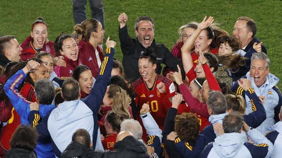 La Selección española celebra su pase a la final del Mundial. /REUTERS / AMANDA PEROBELLI