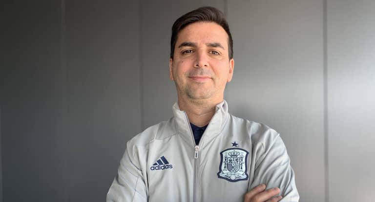 Francis Hernández, en una concentración con la Sub-21.