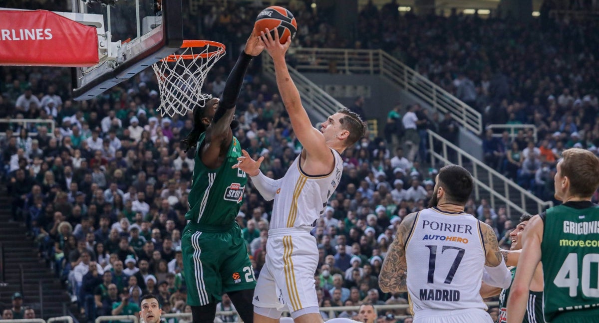 Mario Hezonja durante la victoria del Real Madrid frente al Panathinaikos