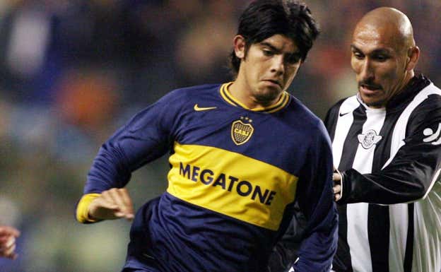 Banega durante un partido de Copa Libertadores con Boca.  EFE