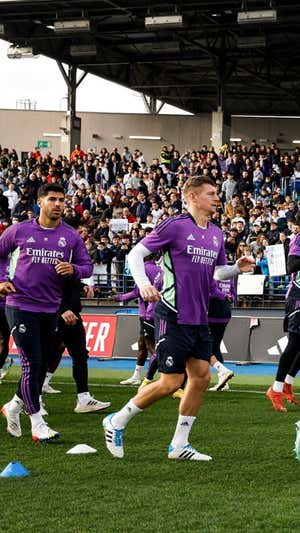 Kroos y Asensio, en la sesión del pasado 3 de enero.  REAL MADRID