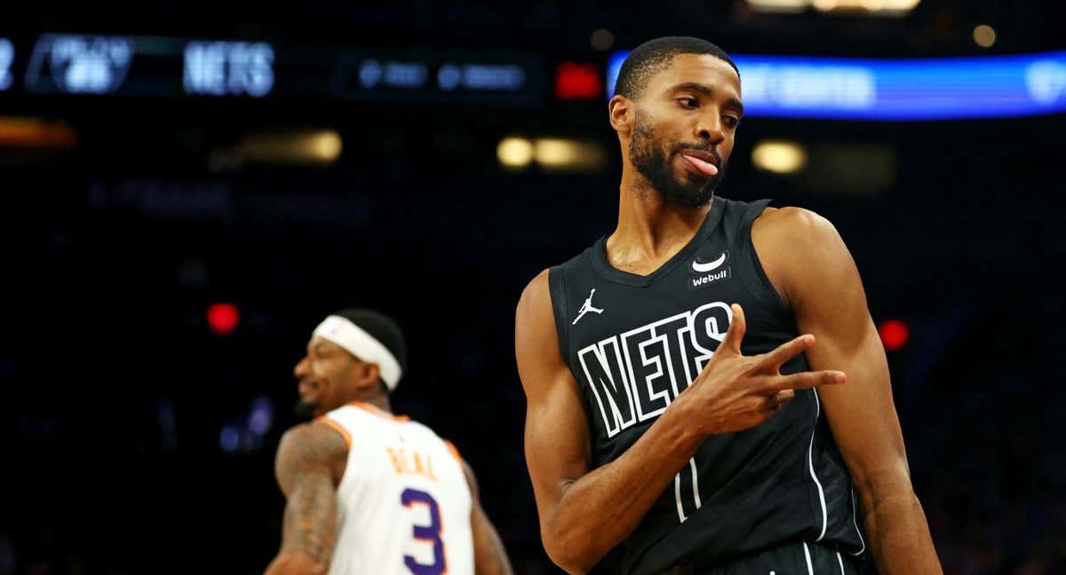 Mikal Bridges, durante el partido./Reuters