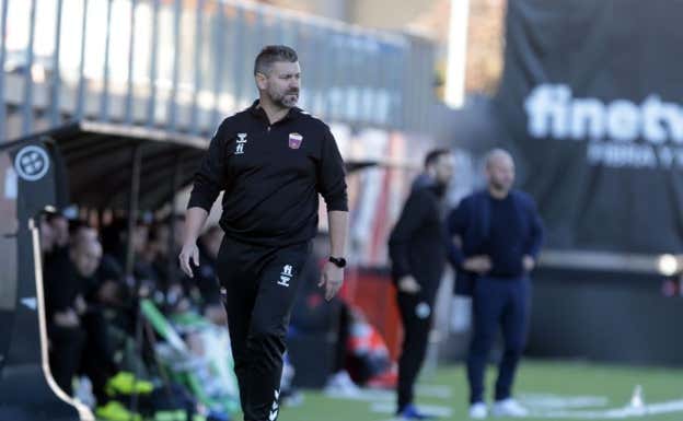 Fernando Estévez, durante el encuentro.  LaLiga
