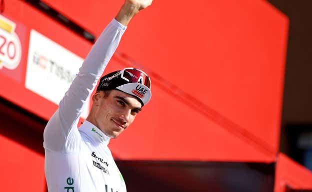 Juan Ayuso, en La Vuelta. GETTY