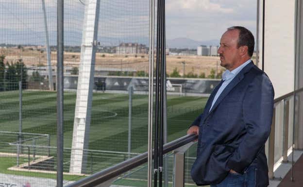 Rafa Benítez, en Valdebebas. Real Madrid