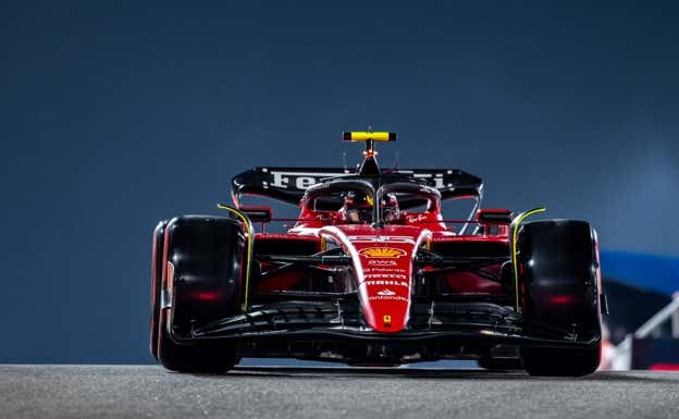 Carlos Sainz, en el GP de Abu Dhabi 2023 de F1.  Ferrari