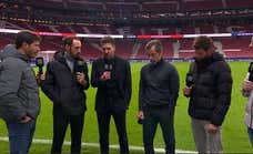 La escena de Simeone y Quique que abre el debate en las retransmisiones de LaLiga: “Es muy incómoda esta situación”