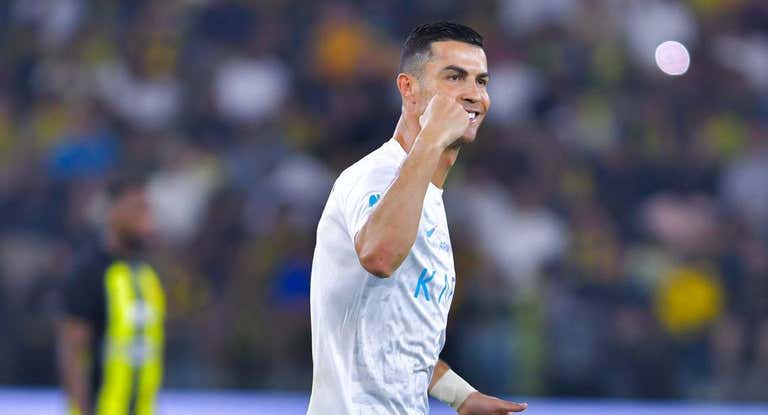 Cristiano Ronaldo celebrando uno de sus goles.