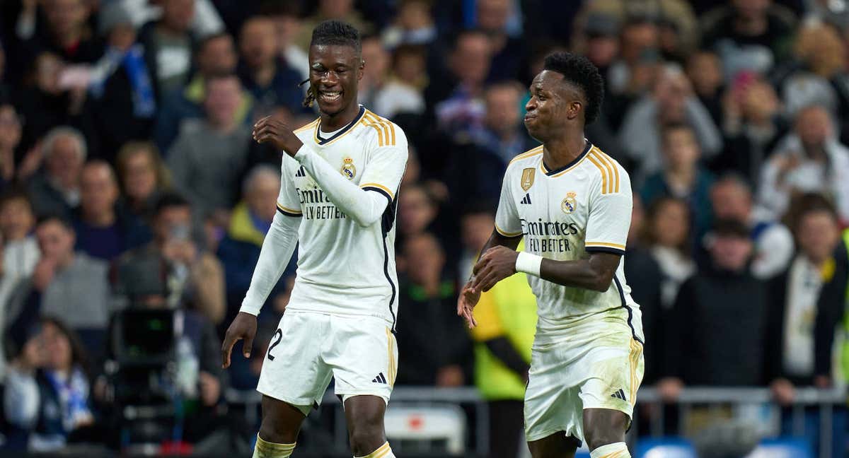 Vinicius y Camavinga, con el Real Madrid.