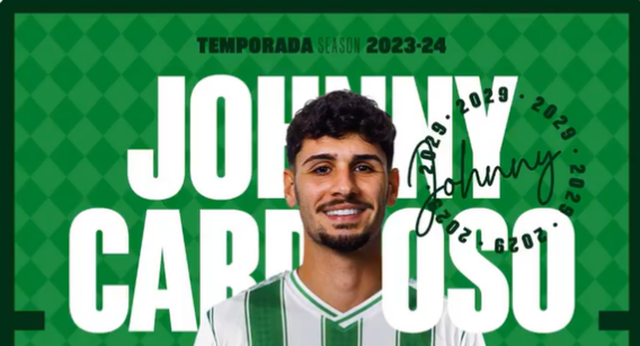 El Betis hace oficial el fichaje de Johnny Cardoso