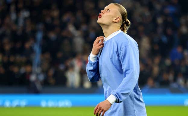 Haaland, con el City. REUTERS